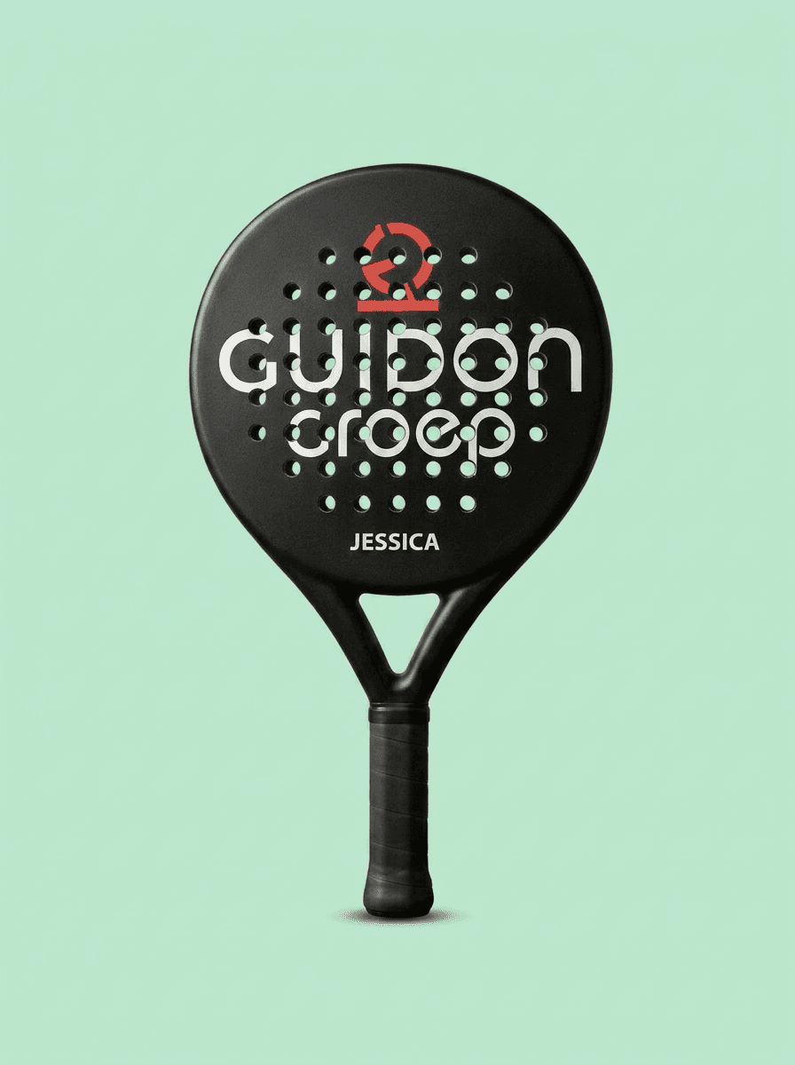 Custom padel racket voor Guidon Groep