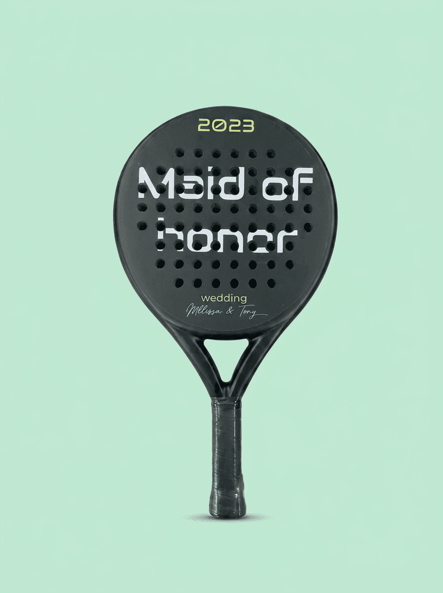 Custom padel racket voor Maid of Honor